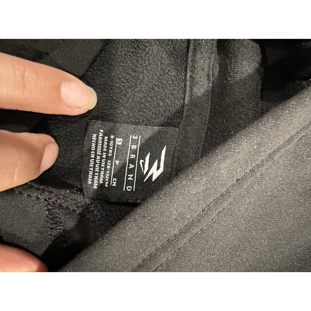 Nike Youth Small Black Gold 3Brand By Russell Wilson Thermafit Hoodie
